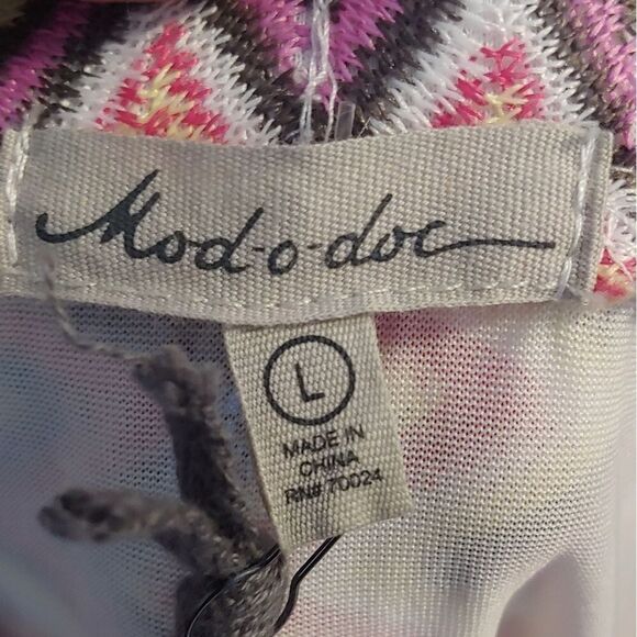 Mod-o-doc Chevron Print Maxi Skirt Sz L - Picture 5 of 9